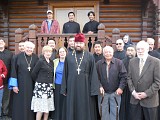 In front of All Saints of Alaska chapel on Kodiak campus 2010